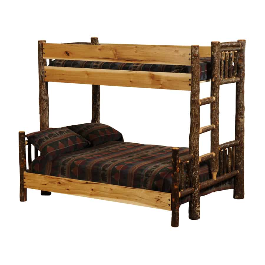 Hickory Log Bunk Bed